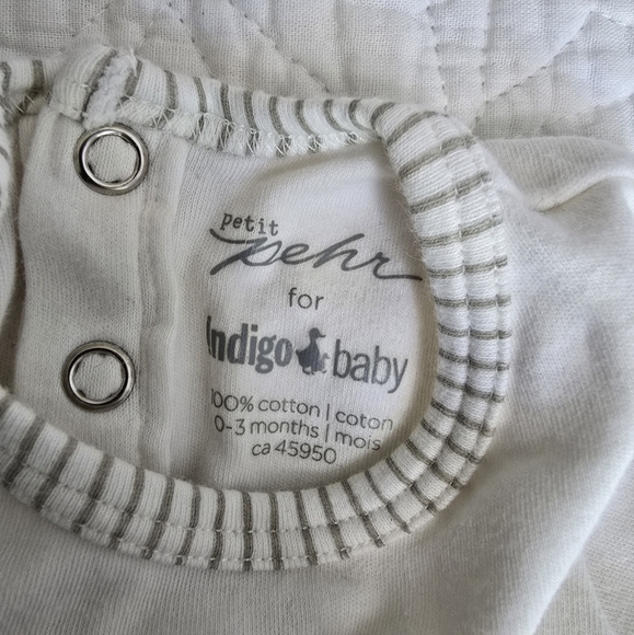 Pehr X Indigo Bunny Rabbit Onesie Long sleeve Bodysuit Set 0-3 Months - Picture 4 of 7